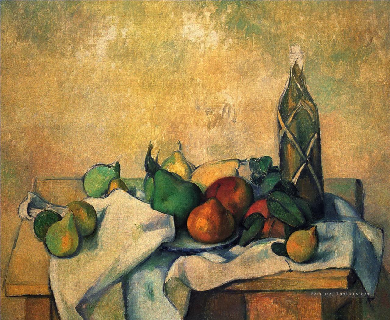 Bouteille de rhum Nature morte Paul Cézanne Peintures à l'huile